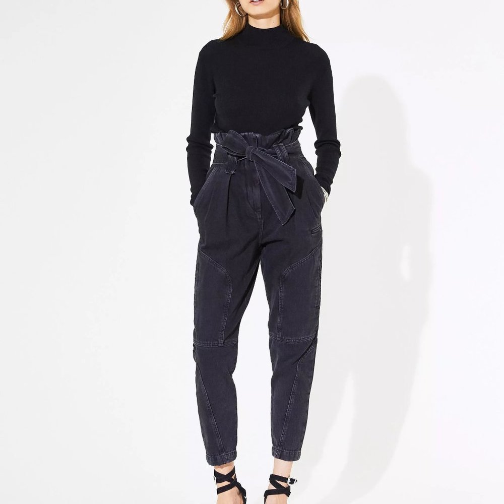 IRO Harry Pants, Black Denim (size 36)